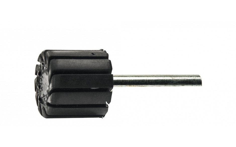 Gummikörper Durchmesser 100 x 40 mm mit Stahlschaft 8 mm