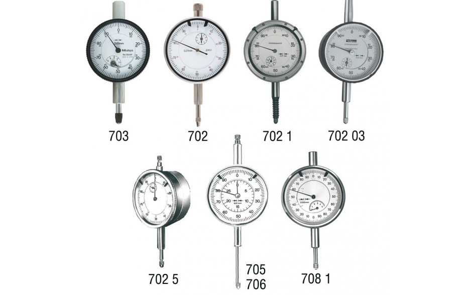Präzisions-Messuhren, Ausführung: Standard, Messbereich 5 mm