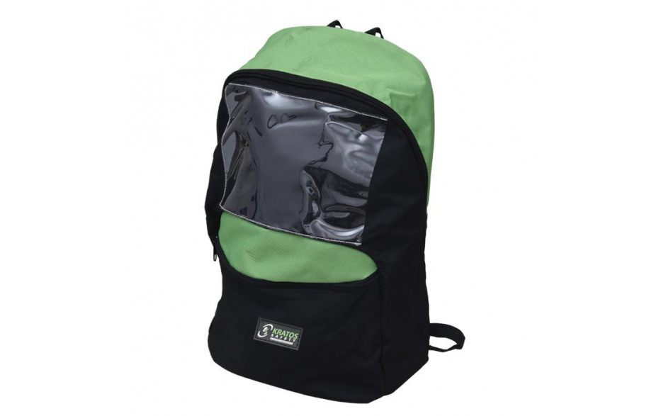 Rucksack KRATOS 12 Liter, schwarz/grün FA9011500