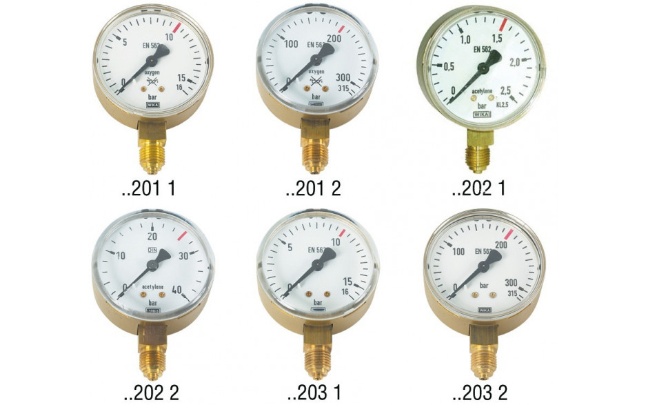 Lorch Manometer für Sauerstoff 200/315 bar