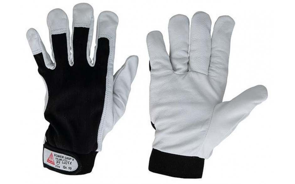 Montagehandschuh Power Grip II mit Klettverschluß Schwarz Gr. 9