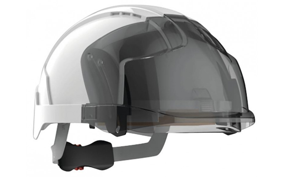 Schutzhelm JSP EVO®VISTASHIELD weiß und Reflexstreifen