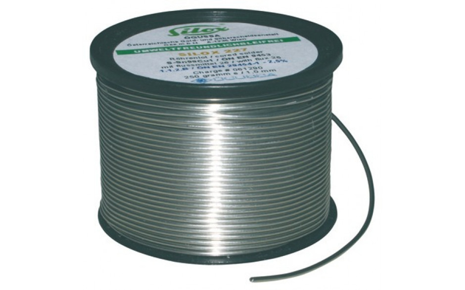 Weichlot Silox 227 S-Sn99Cu1, Gewicht: 1000 g, Lot-Stärke: 2 mm