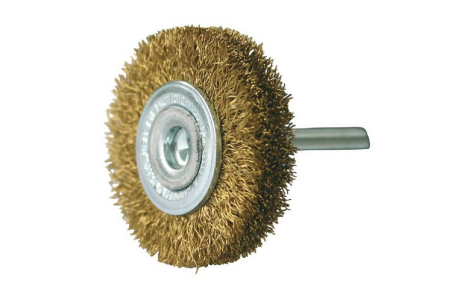 Rundbürste 6 mm, 20 x 4 mm, Messing, Drahtstärke 0,2 mm