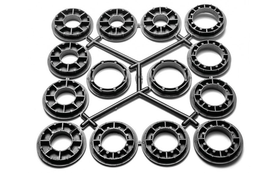 Adapterset Durchmesser 31,75mm auf 25,4mm bis 13mm aus Kunststoff 7 Teilig