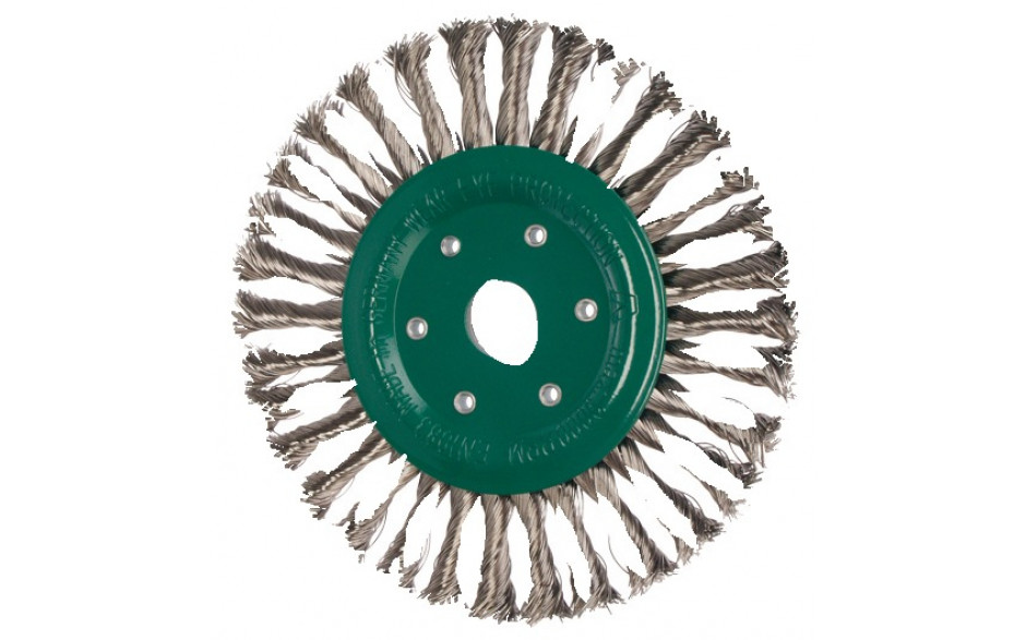 RECA Zirkulardrahtbürsten, gezopft, A2 Stahldraht, ØxB 115 x 12 mm