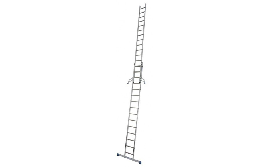 Stabilo Alu-Schiebeleiter, 2x15 Sprossen, Länge4,35/7,75m ,Arbeitshöhe 8,45m,18,0kg