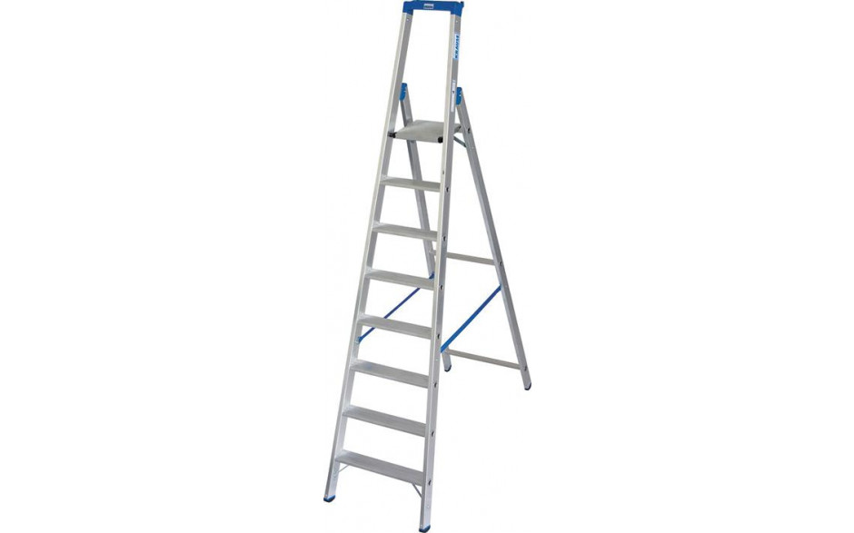 Stabilo Stufen-Stehleiter,Sprossen 8,Höhe 2,70m,Arbeitshöhe 3,90m,Gewicht10,5kg