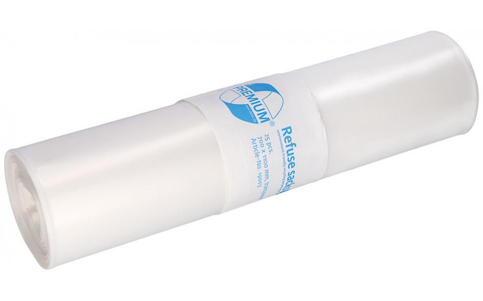 Abfallsack transparent 700x1100 120Liter 25 Stück per Rolle