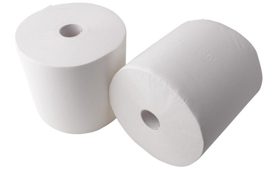 Putzpapier 3-lagig weiß 24X22cm (1 Pak = 2 Rollen)