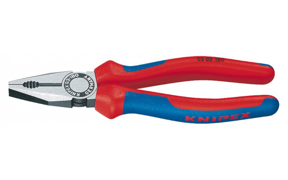 Kombizange DIN 5244 mit 2 Komponenten-Griff 180 mm