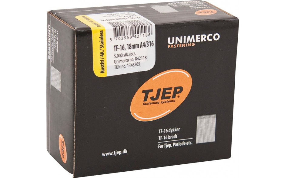 TJEP TF-16 Brads 50mm rostfrei A4 0°