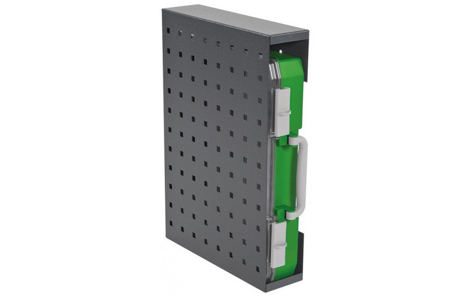RECA MAXMOBIL Kofferhalter seitlich, für RECA-Servicekoffer 87 x 445 x 310 mm, RAL 7016 Struktur KHRK-R