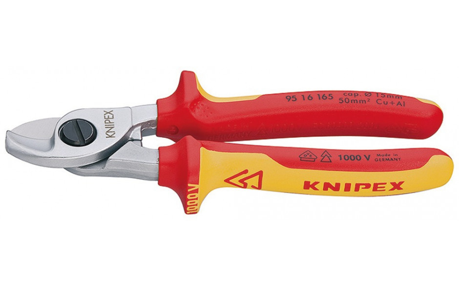 Kabelschere mit 2K-Griff VDE-Isoliert 165 mm