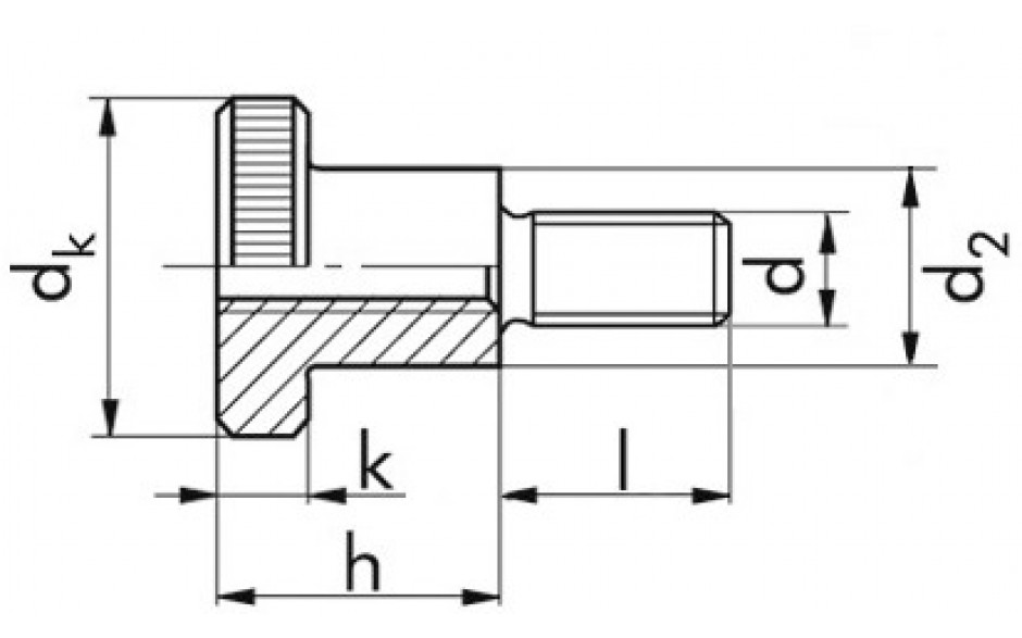 Rändelschraube DIN 464 - 5.8 - blank - M5 X 16