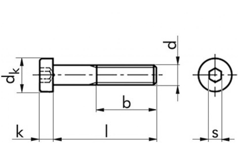 Zylinderschraube DIN 7984 - A4-070 - M4 X 20