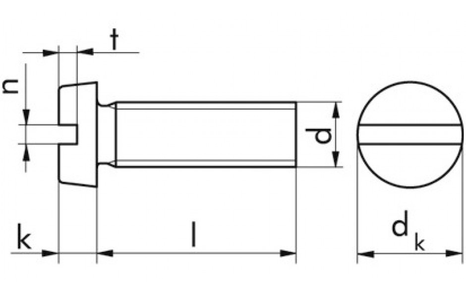 Zylinderschraube DIN 84 - A4 - M3 X 10