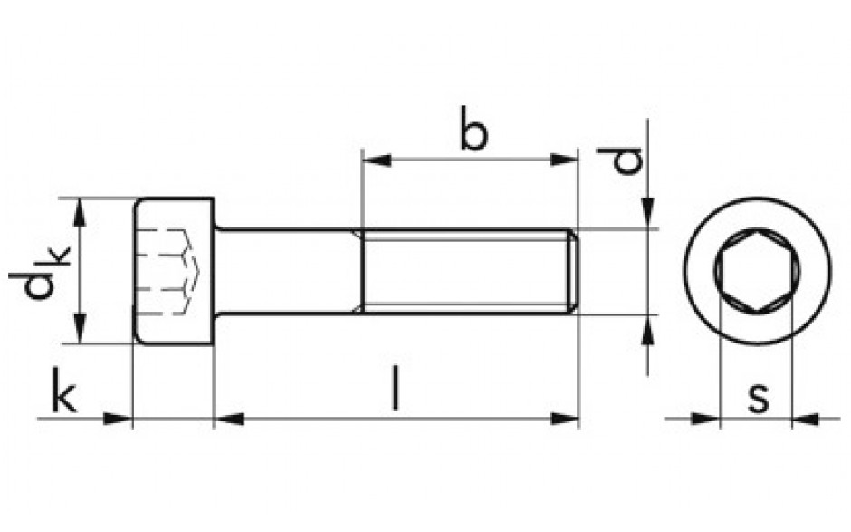 Zylinderschraube ISO 4762 - 12.9 - Zinklamelle silber - M4 X 35