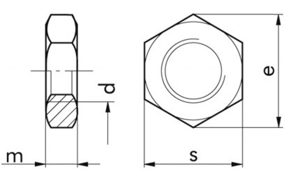 Niedrige Sechskantmutter DIN 936 - 04 - blank - M18 X 1,5