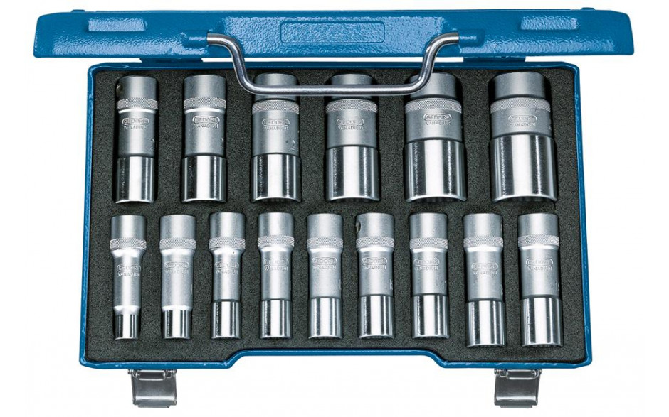 GEDORE Steckschlüssel-Satz 1/2" 15-teilig UD 10-32 mm -D 19 L-015- Nr.:2190214