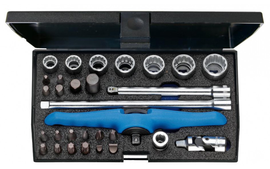 GEDORE Bordwerkzeugsatz 1/4" für Motorrad, 30-teilig -D 20 MOT- Nr.:2190281