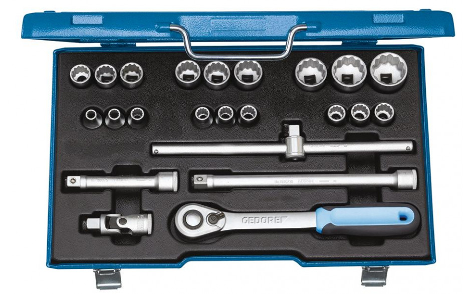 Steckschl.Satz 1/2" 23-Tlg D19Emu-20