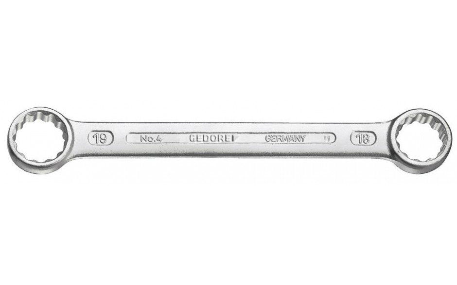 GEDORE Doppelringschlüssel Chrom-Vanadium SW 19 x 22 mm DIN 837