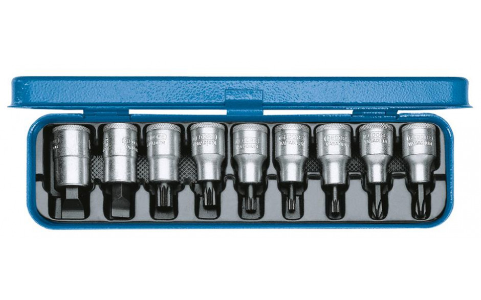 GEDORE Schraubendreher-Satz 1/2" 9-teilig IS-PH-XZN -INX 19 PM- Nr.:6150050