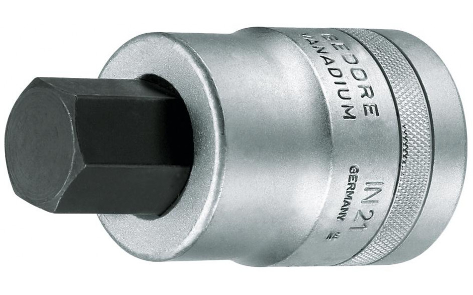 Innen 6-kant Schraubendreher-Einsätze GEDORE-Vanadium, 1" Antr ,IN21 Sw 22 mm
