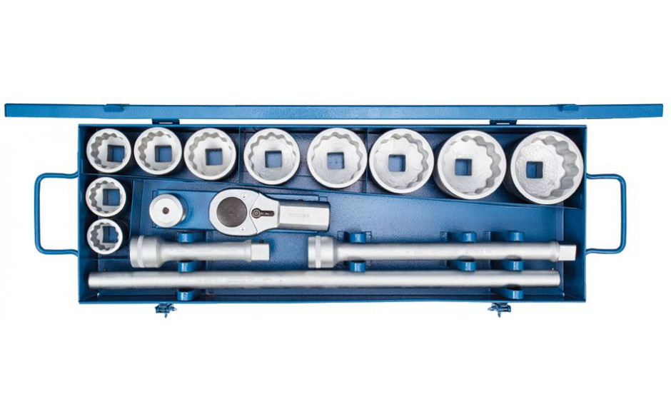 GEDORE 12-kant-Steckschlüssel-Satz Antrieb 1" D 21 EMU-10 15-teilig SW 36-80 mm