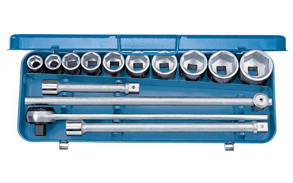 GEDORE 6-Kant-Steckschlüssel-Satz Antrieb 3/4" 32EMZ /14-teilig SW 22-50 mm