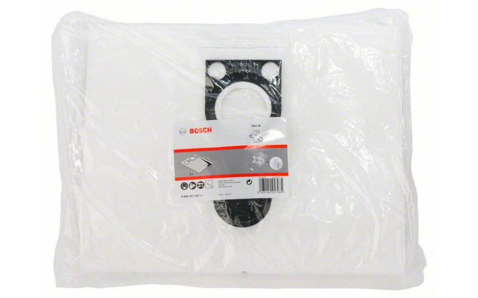 Vliesfilterbeutel, passend zu: GAS 25 L SFC Professional