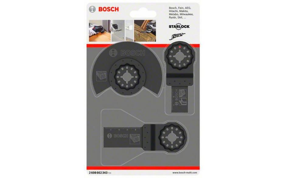 Holz-Basis-Set, 3-teilig, Sägeblätter für Multifunktionswerkzeuge