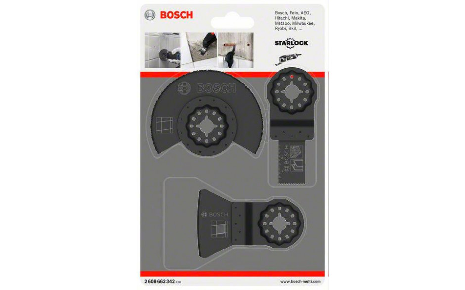 3-teiliges Fliesen-Basis-Set AIZ 20 AB (1x); ATZ 52 SC (1x); ACZ 85 MT4 (1x)