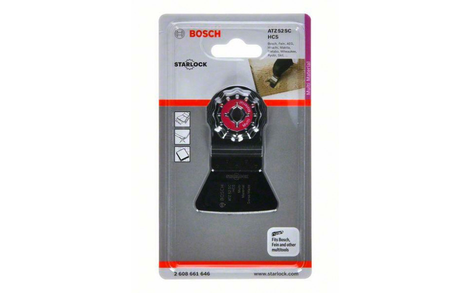 HCS Schaber ATZ 52 SC, biegesteif, 52 x 26 mm, 1er-Pack