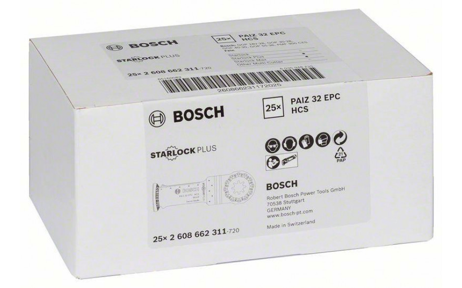 HCS Tauchsägeblatt PAIZ 32 EPC Wood, 60 x 32 mm, 1er-Pack