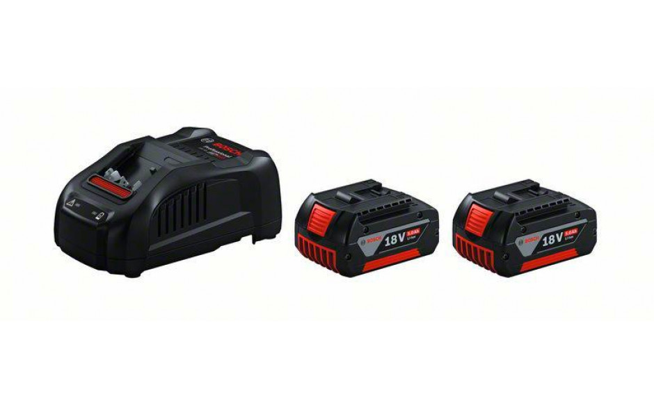 Akku Starter-Set: 2 x GBA 18 Volt, 5.0 Ah und GAL 1880 CV