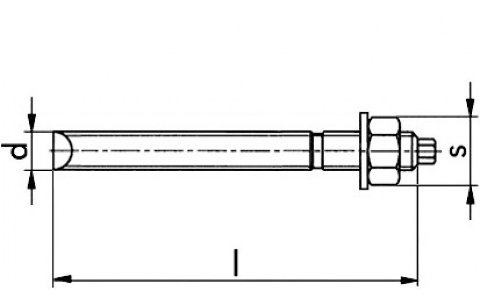 Ankerstange V-A - Edelstahl A4 - M10-30/130