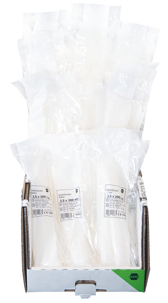 Package - Kabelbinder - natur - 3000-teilig