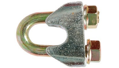 Seilklemme 8 mm DIN EN 13411-5 Stahl verzinkt/gelb verzinkt