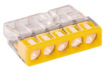 Klemme schraublos 5-polig Kabelquerschnitt 1,0-2,5 mm²