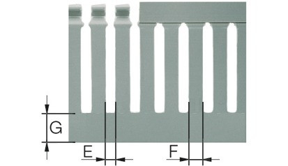 Verdrahtungskanal T1-E - 40 X 60 - grau - 1 Stk = 2 m