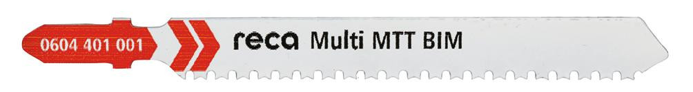 RECA Stichsägeblatt Multi MTT 1,3 mm für sehr schnelle, gerade Schnitte 75/100 mm