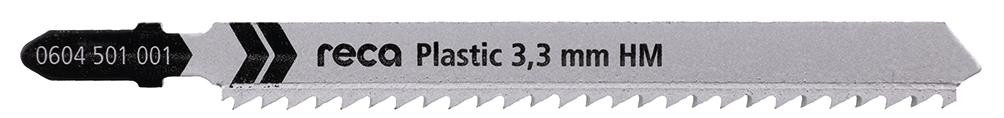 RECA Stichsägeblatt Plastic 3,3 mm für saubere, gerade Schnitte 90/117 mm