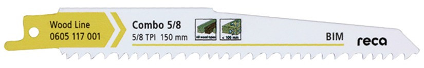 RECA Säbelsägeblatt Combo Wood 5/8 Zoll 150 mm