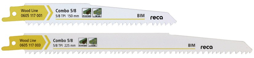 RECA Säbelsägeblatt Combo Wood 5/8 Zoll 150 mm