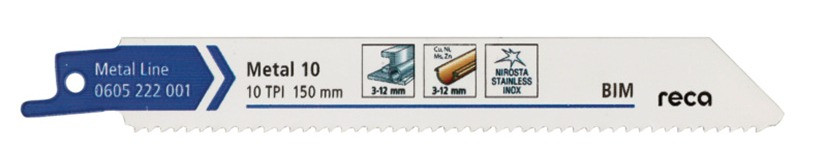 RECA Säbelsägeblatt Metal 10 Zoll 280 mm