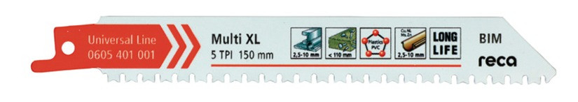 RECA Säbelsägeblatt Multi XL Univers 5 Zoll 200 mm
