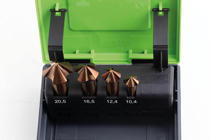 RECA QUATTRO Kegelsenker Satz 90° 4-teilig HSSx-O