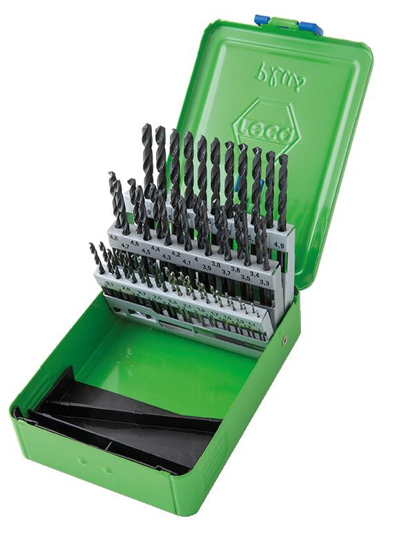 RECA Spiralbohrer Plus-Box HSS DIN 338-N Durchmesser 1 - 5,9 mm 50-teilig